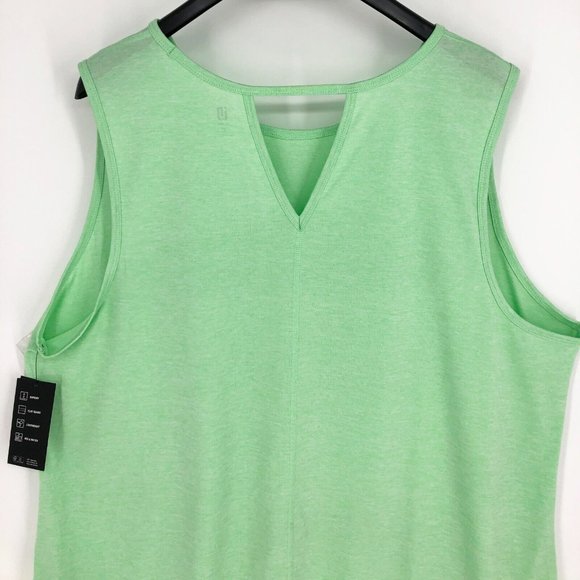 ID Ideology Womens Heathered Keyhole Back Sleeveless ActiveTank Top XS M L 2XL - Picture 5 of 8